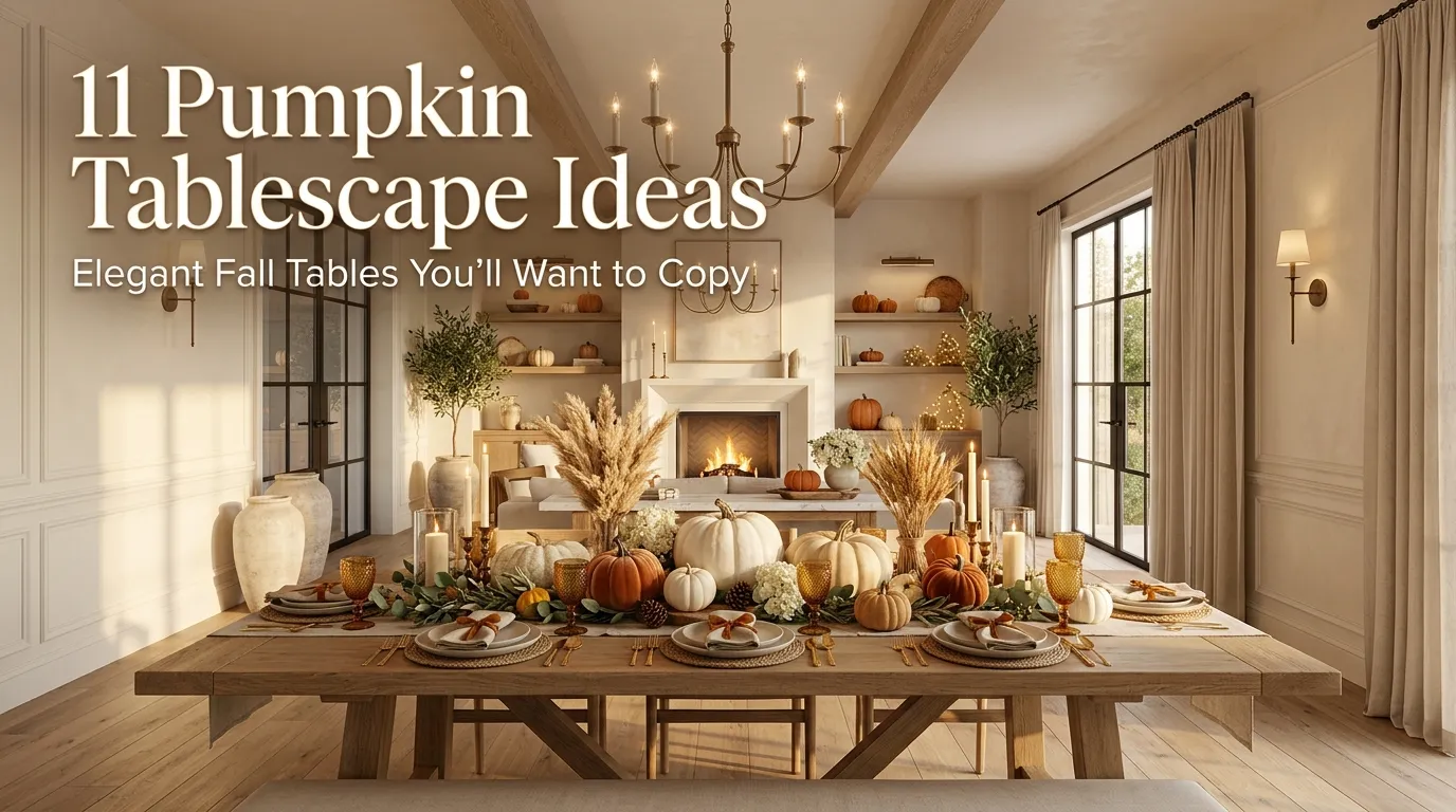11 Pumpkin Tablescape Ideas