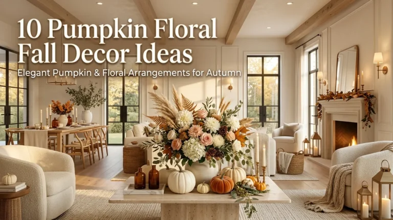 10 Pumpkin Floral Fall Decor Ideas