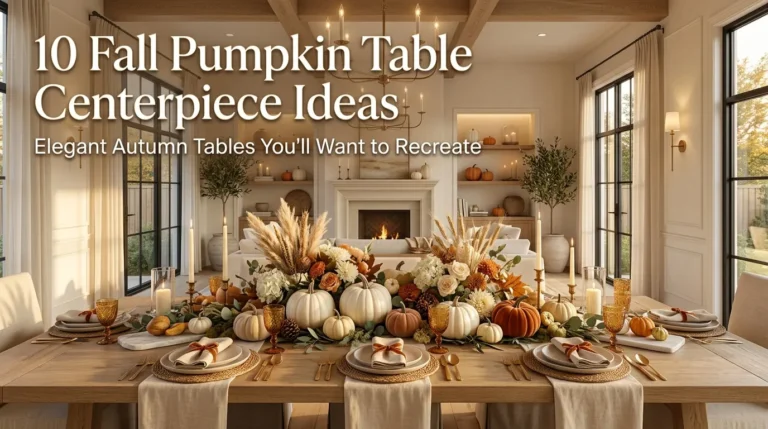 10 Fall Pumpkin Table Centerpiece Ideas