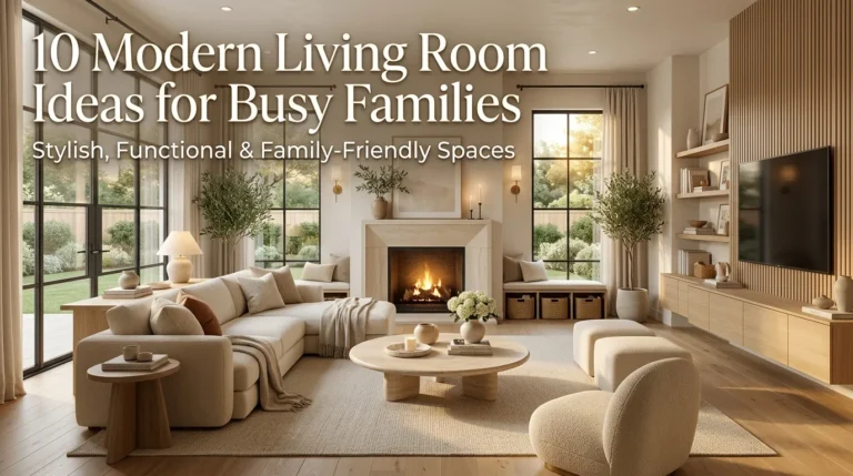 10 Modern Living Room Ideas for Busy Families