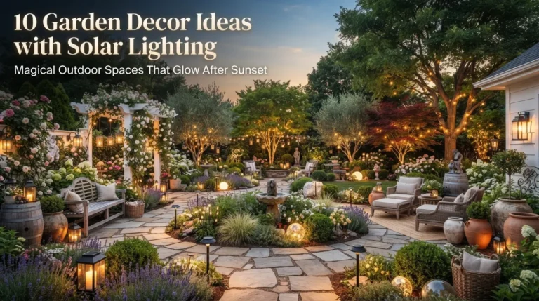 10 Garden Decor Ideas with Solar Lighting