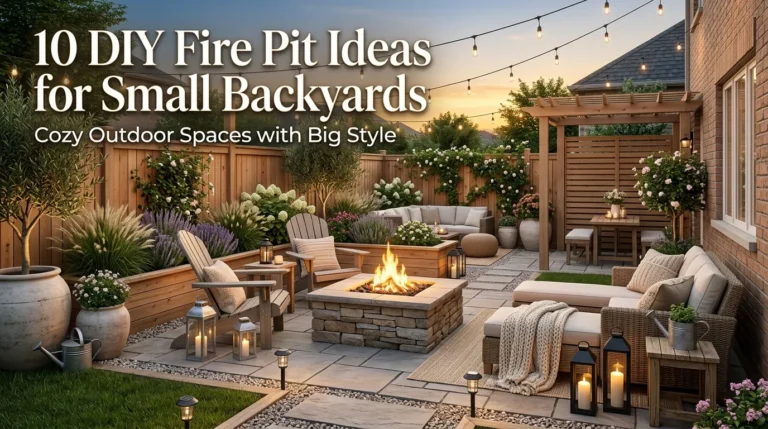 10 DIY Fire Pit Ideas for Small Backyards