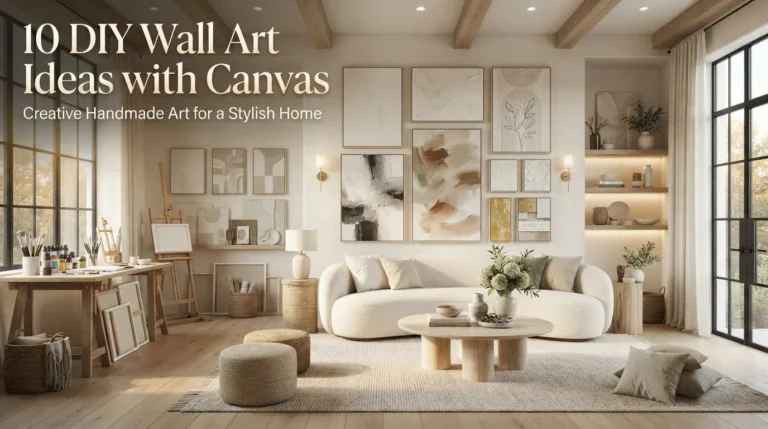 10 DIY Wall Art Ideas with Canvas